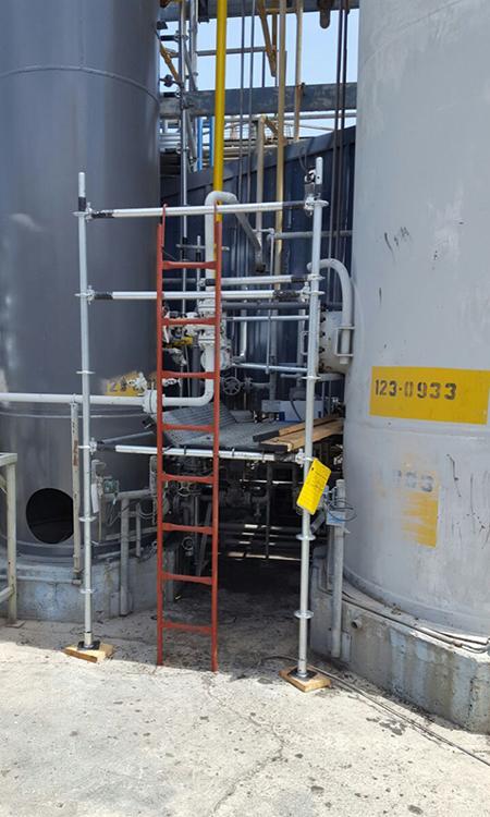 Projet d'échafaudage pour industrie chimique, Israël