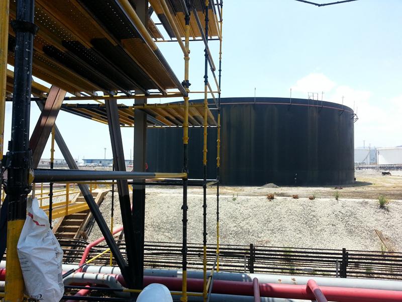 Projet d'échafaudage pour raffinerie PDVSA, Venezuela