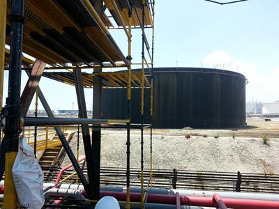 Projet d'échafaudage pour une raffinerie PDVSA, Venezuela